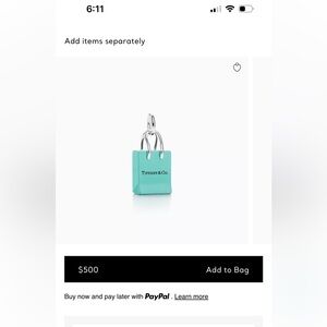 Tiffany’s c necklace pendant